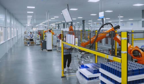 ligne de production automatisée de module/pack de batteries